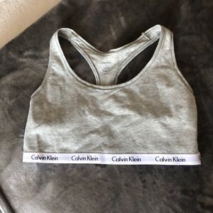Never Worn Calvin Klein Grey Bralette